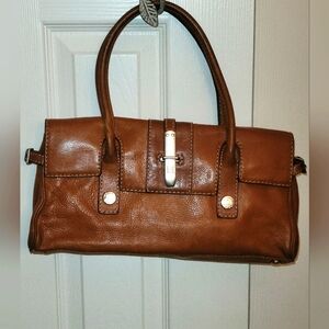 Vintage Y2K Michael Kors Saddle Tan Leather Satchel Bag